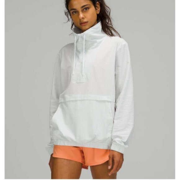 LULULEMON Pack Light Pullover Packable Jacket Windbreaker Lightweight Ocean Air - Picture 1 of 15